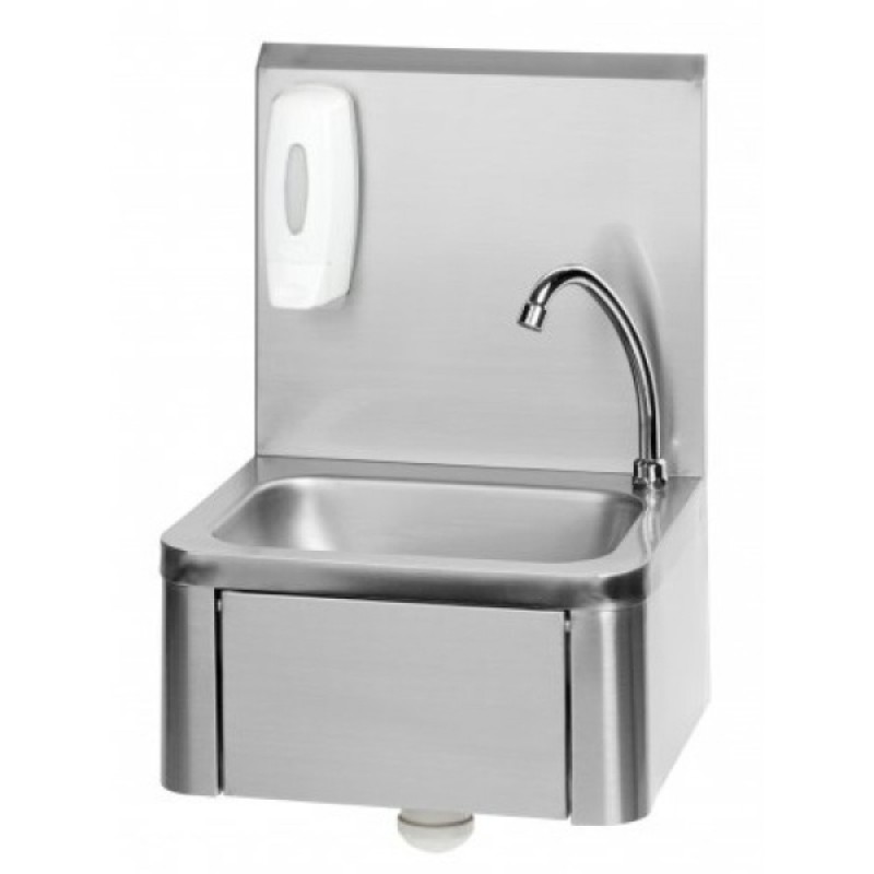 Λαντζάκι KWMS02CE 40x33,5x59,5Υcm Επιτοίχιο Inox Γονατοκίνητο RNT