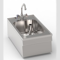 Ουδέτερο Στοιχείο L35/6 Tecno60 35x60x30cm Νεροχύτης με Βρύση Επιτραπέζιο TECNOINOX