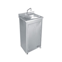 Λαντζάκι LP-50 45x40x85cm Inox HACCP Ποδοκίνητο με Θερμομικτική Βαλβίδα BAMBAS