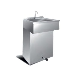 Λαντζάκι LV-053-0 50x35x86cm Inox Κλειστό Ποδοκίνητο ARTSTEEL