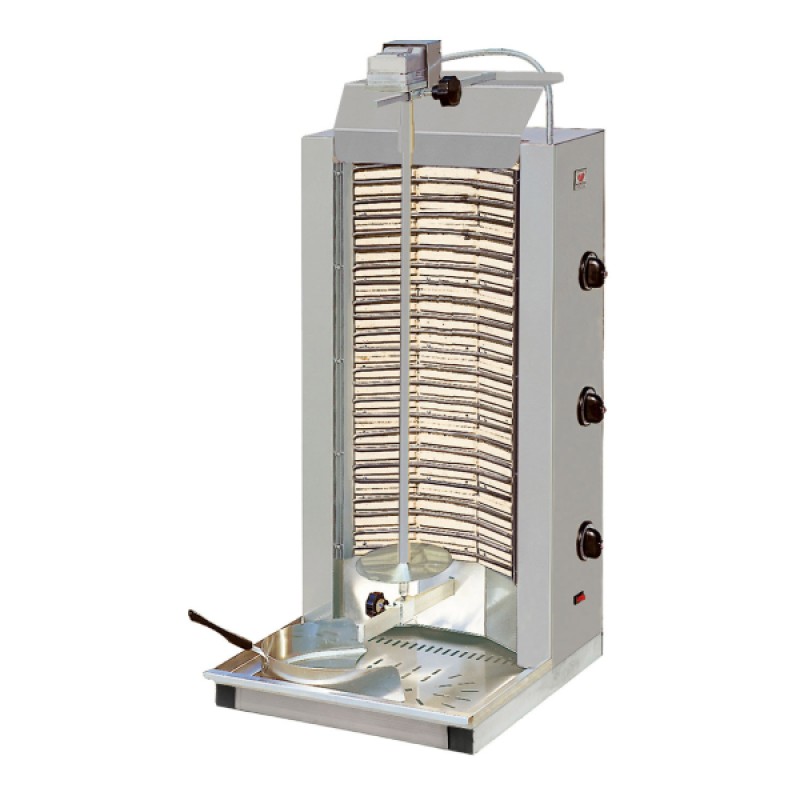 Μηχανή Γύρου ND-3 Largeline 48x50x108cm 9kW Ηλεκτρική 820mm 75-85kg 3 Ζωνών με Πυρίμαχες Πλάκες NORTH