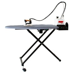 Τραπέζι Σιδερώματος OMEGA-PRO 121x44cm Ηλεκτρικό με Κενό Αέρος Vacuum & Ρυθμιζόμενο Ύψος PONY