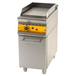 Πλατό P4S7-E Σειρά 75 40x75x85cm 6kW Αερίου 1 Ζώνης Λείο σε Κλειστό Ντουλάπι SERGAS