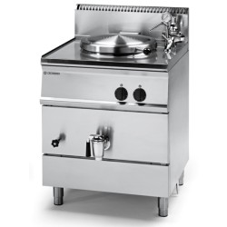 Βραστήρας P70IE7 Tecno70 70x70x85cm 9kW Αερίου 50lt Inox Έμμεσης Θέρμανσης Επιδαπέδιος TECNOINOX
