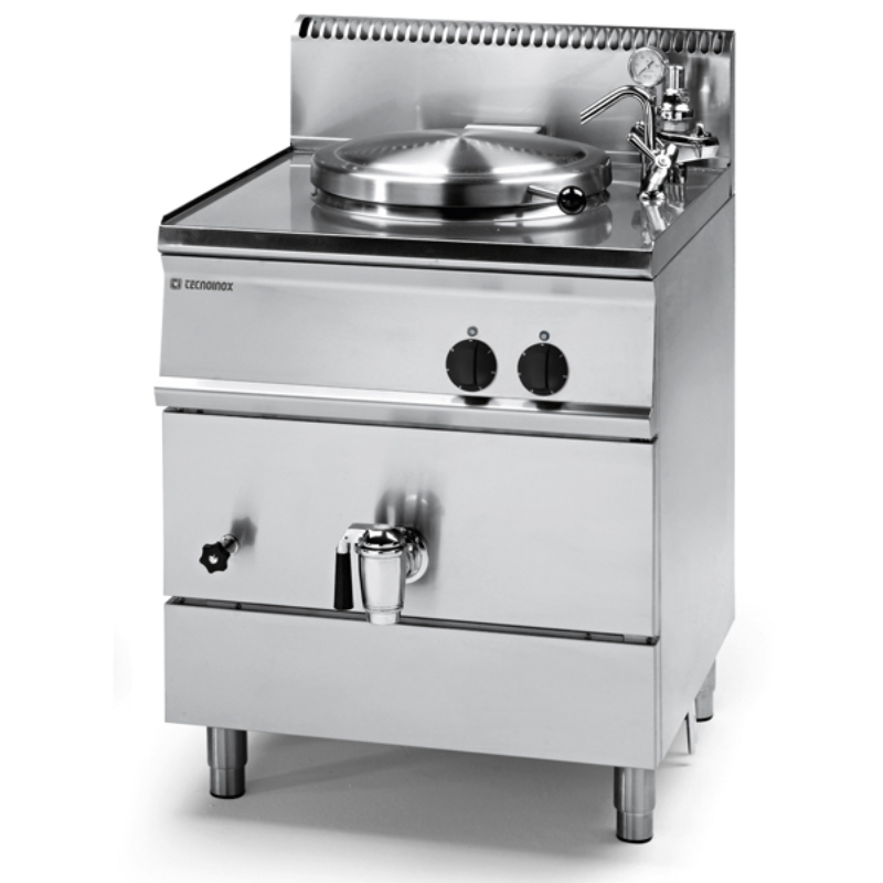 Βραστήρας P70IE7 Tecno70 70x70x85cm 9kW Αερίου 50lt Inox Έμμεσης Θέρμανσης Επιδαπέδιος TECNOINOX