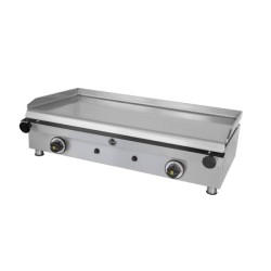 Πλατό P80 80x43.5x23cm 10kW Αερίου 2 Ζωνών Λείο Επιτραπέζιο SERGAS