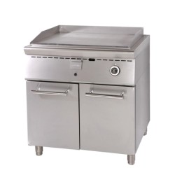 Πλατό P8S7-E Σειρά 75 80x75x38cm 12kW Αερίου 1 Ζώνης Λείο με Ανοξείδωτη Πλάκα σε Κλειστό Ντουλάπι SERGAS