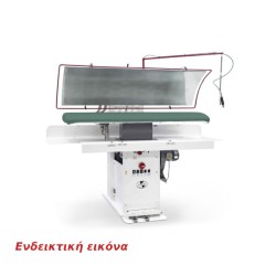 Πρέσα Σιδερώματος PA-RETT-AB-MAXI 150x50cm Ατμού Ορθογώνια Πνευματική με Κουμπιά, Up-steam / Κενό Αέρος, Υποδοχή για Παροχή Ατμού / Κενού / Συμπιεσμένου Αέρα, Γυαλισμένη Κεφαλή STIRMATIC