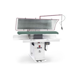 Πρέσα Σιδερώματος PA-RETT-AB-STD 135x50cm Ατμού Ορθογώνια Πνευματική με Κουμπιά, Up-steam / Κενό Αέρος, Υποδοχή για Παροχή Ατμού / Κενού / Συμπιεσμένου Αέρα, Γυαλισμένη Κεφαλή STIRMATIC