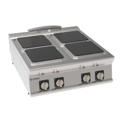 Εστία PC8E9 Tecno90 80x90x28cm 16kW Ηλεκτρική με 4 Τετράγωνες Εστίες 30x30cm Επιτραπέζια TECNOINOX