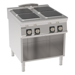Εστία PC8FE9 Tecno90 80x90x90cm 16kW Ηλεκτρική με 4 Τετράγωνες Εστίες σε Ανοιχτό Ντουλάπι TECNOINOX