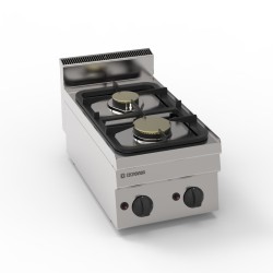 Φλόγιστρο PCA35G/0 Tecno65 35x65x28cm 8,5kW Αερίου 2 Καυστήρων με Μαντεμένιες Σχάρες Σκευών Επιτραπέζιο TECNOINOX