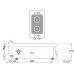 Εστία PCC4E9 Tecno90 40x90x28cm 6,8kW Ηλεκτρική Κεραμική 2 Ζωνών Επιτραπέζια TECNOINOX