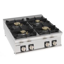 Εστία PCH8G9 Tecno90 80x90x28cm 32kW Aερίου με 4 Φλόγιστρα Επιτραπέζια TECNOINOX