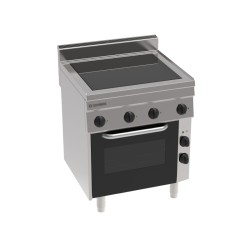 Εστία PFC70E/0 Tecno65 70x65x85cm 11,1kW 400V 3N Ηλεκτρική Κεραμική 4 Ζωνών σε Convection Φούρνο TECNOINOX
