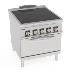 Εστία PFC8VE9 Tecno90 80x90x90cm 18,6kW Ηλεκτρική Κεραμική 4 Ζωνών σε Convection Φούρνο GN1/1 TECNOINOX