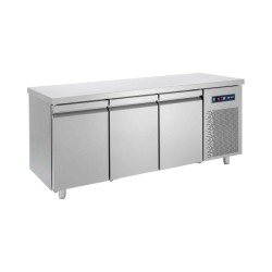 Ψυγείο Πάγκος Συντήρηση PG-185 185x70x85cm 510lt 220/240V 350W Inox με 3 Πόρτες GN BAMBAS