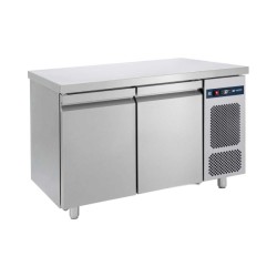 Ψυγείο Πάγκος Συντήρηση PGC-124 Compact 124x70x85cm 344lt 220/240V 350W Inox με 2 Πόρτες GN BAMBAS