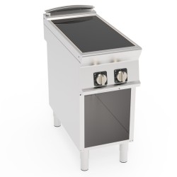 Εστία PIN4FE9N Tecno90 40x90x90cm 10kW 400V Επαγωγική Κεραμική 2 Ζωνών σε Ανοιχτό Ντουλάπι TECNOINOX