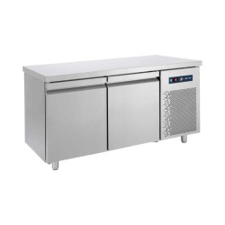 Ψυγείο Πάγκος Συντήρηση PM7-155 155x70x85cm 405lt 220/240V 350W Inox με 2 Μεγάλες Πόρτες BAMBAS