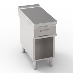 Ουδέτερη Επιφάνεια PNC4FL9 Tecno90 40x90x90cm με Συρτάρι GN 1/1 σε Ανοιχτό Ντουλάπι TECNOINOX