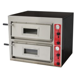 Φούρνος Πίτσας PO-4-2 91x82x75cm 8.4kW 380V Διπλός για 4+4 Πίτσες OLYMPIA