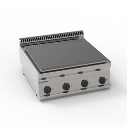 Εστία PP70E7 Tecno70 70x70x28cm 8kW 400V 3N Ηλεκτρική Συμπαγής Πλάκα 4 Ζωνών Επιτραπέζια TECNOINOX