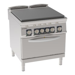 Εστία PPF8VE9 Tecno90 80x90x90cm 19kW Ηλεκτρική Συμπαγής Πλάκα 4 Ζωνών σε Convection Φούρνο GN1/1 TECNOINOX