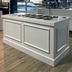 Βιτρίνα Παγωτού PT-109-VR Pozzetti 100x90x125cm Inox 1/2hp για 6 Μπασίνες ARTSTEEL