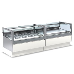 Βιτρίνα Συντήρησης QZ-121-C Quadrata Inox 125x100x125cm 565W ARTSTEEL
