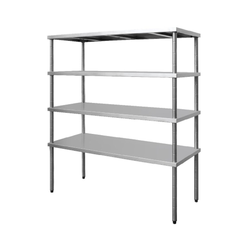 Ραφιέρα RD-100 100x60x180cm Λυόμενη Inox με 4 Ράφια Επιδαπέδια BAMBAS Ραφιέρα RD-100 100x60x180cm Λυόμενη Inox με 4 Ράφια Επιδαπέδια BAMBAS