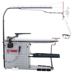 Τραπέζι Σιδερώματος RECORD BN 130x50/30cm Ατμού Τριφασικό με Κενό Αέρος Vacuum, Εμφύσηση Air-blowing & Up-steam PONY
