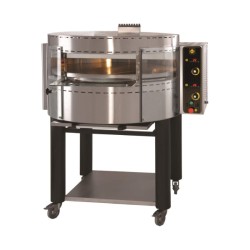 Φούρνος Πίτσας RP1 128x109x147cm 16kW 230V Αερίου Μονός 98cm με Βάση & Περιστρεφόμενη Πλάκα για 7 πίτσες 30cm SERGAS
