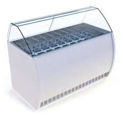 Βιτρίνα Παγωτού RS-124-3R Rotostatic 140x80x125cm Inox 800W για 9 Μπασίνες ARTSTEEL