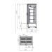 Βιτρίνα Κατάψυξης SB-177-VR Slimline 117x81x215cm Inox 1700lt 1300W με Τζάμι ARTSTEEL