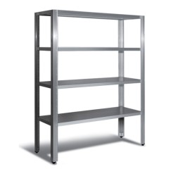 Ραφιέρα SC-145-D Neutral 140x50x180cm Inox Διάτρητη με 4 Ράφια ARTSTEEL