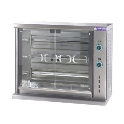 Κοτοπουλιέρα SE3 106x45x84cm 6kW 230V2L+N Ηλεκτρική με 3 Σούβλες 75cm για 10-15 Κοτόπουλα SERGAS