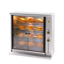 Κοτοπουλιέρα SE4 106x45x104cm 8kW 230V2L+N Ηλεκτρική με 4 Σούβλες 75cm για 15-20 Κοτόπουλα SERGAS