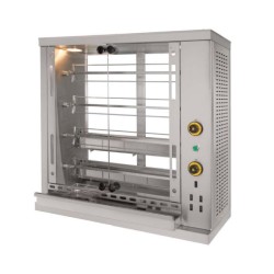Κοτοπουλιέρα SG4 106x50x104cm 13.2kW Αερίου με 4 Σούβλες για 16-20 Κοτόπουλα SERGAS