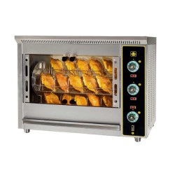 Κοτοπουλιέρα T24 112x64x98cm 6kW 230V2L+N Ηλεκτρική με 4 Περιστρεφόμενα Καλαθάκια για 24 Κοτόπουλα SERGAS