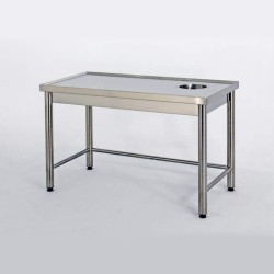 Τραπέζι Απορριμάτων TA-118-A  110x80x87cm Inox ARTSTEEL
