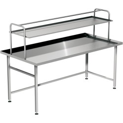 Τραπέζι Εργασίας TA-118-AS 110x80x155cm Inox με Ράφι Κανίστρων ARTSTEEL