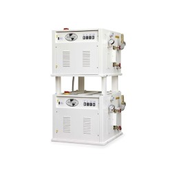 Γεννήτρια Ατμού TANDEM-1 4.5-bar 2x55lt Διπλή Κατακόρυφη Ηλεκτρική με Αυτόματη Τροφοδοσία Νερού & Ελέγχου Στάθμης, Είσοδο Επιστροφής Συμπυκνωμάτων & Boiler με 4 Αντιστάσεις STIRMATIC
