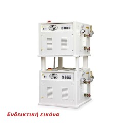 Γεννήτρια Ατμού TANDEM-2 8.5-bar 2x55lt Διπλή Κατακόρυφη Ηλεκτρική με Αυτόματη Τροφοδοσία Νερού & Ελέγχου Στάθμης, Είσοδο Επιστροφής Συμπυκνωμάτων & Boiler με 4 Αντιστάσεις STIRMATIC