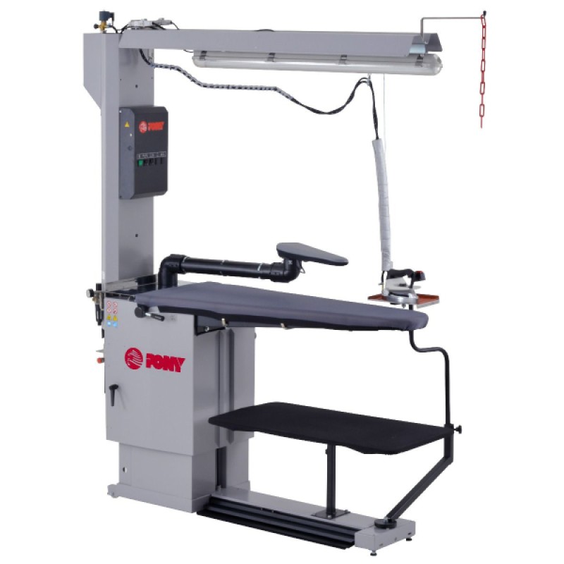 Τραπέζι Σιδερώματος TAS MAXI 130x50/25cm Ηλεκτρικό Τριφασικό Αμφίπλευρο με Κενό Αέρος Vacuum & Εμφύσηση Air-blowing PONY