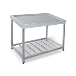Ψαριέρα TF-120 120x120x90-105cm Τραπέζι Inox με Κλίση BAMBAS