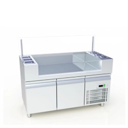 Ψυχόμενο Πόστο Κρέπας TK-147-B Coffee Station 141x70x90cm 435W 1/4HP ARTSTEEL