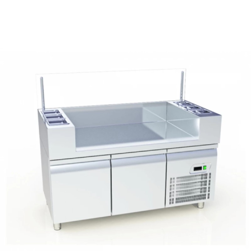 Ψυχόμενο Πόστο Κρέπας TK-147-B Coffee Station 141x70x90cm 435W 1/4HP ARTSTEEL Ψυχόμενο Πόστο Κρέπας TK-147-B Coffee Station 141x70x90cm 435W 1/4HP ARTSTEEL