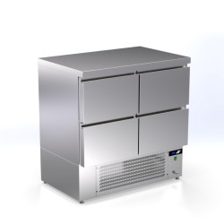 Πάγκος Συντήρησης Ψαριών TP-094-AR 94x70x110cm Inox 300lt 435W με Συρτάρια & Στατική Ψύξη ARTSTEEL