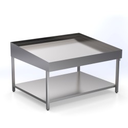 Εκθετήριο Τραπέζι Ψαριών TP-101-0 100x120x80cm Inox Χωρίς Μηχανή ARTSTEEL